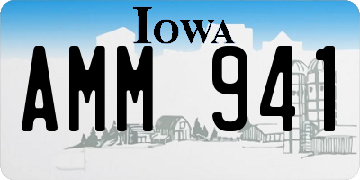 IA license plate AMM941