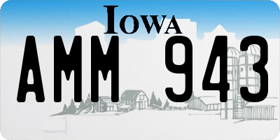 IA license plate AMM943