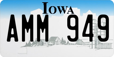 IA license plate AMM949
