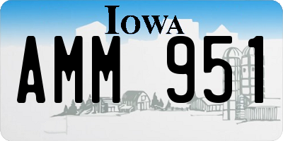 IA license plate AMM951