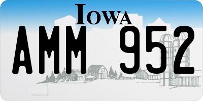 IA license plate AMM952