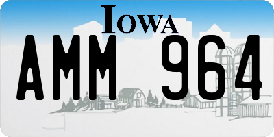 IA license plate AMM964