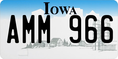 IA license plate AMM966