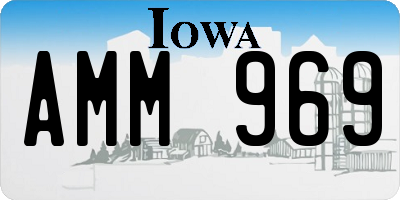 IA license plate AMM969
