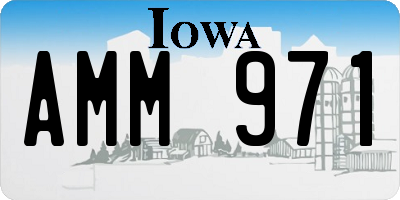 IA license plate AMM971