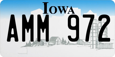 IA license plate AMM972