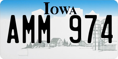 IA license plate AMM974