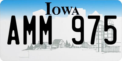 IA license plate AMM975
