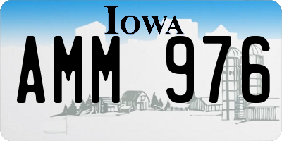 IA license plate AMM976