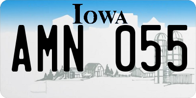 IA license plate AMN055