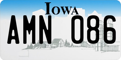 IA license plate AMN086