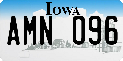 IA license plate AMN096