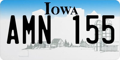 IA license plate AMN155