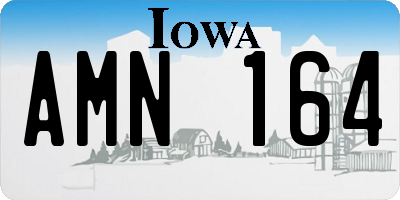 IA license plate AMN164