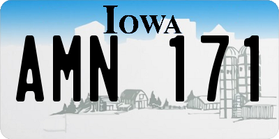 IA license plate AMN171