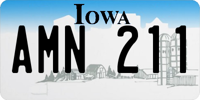 IA license plate AMN211