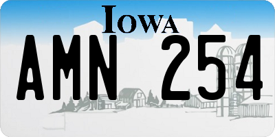 IA license plate AMN254
