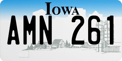 IA license plate AMN261