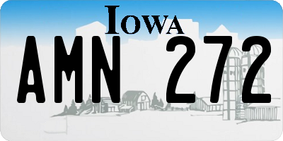 IA license plate AMN272