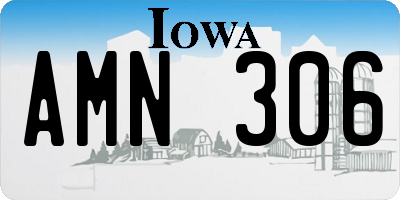 IA license plate AMN306