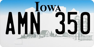 IA license plate AMN350