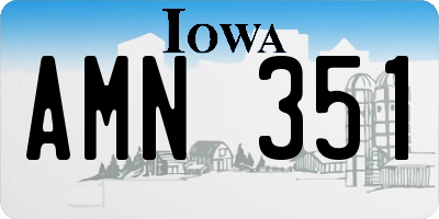 IA license plate AMN351