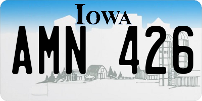 IA license plate AMN426