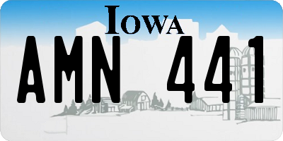 IA license plate AMN441