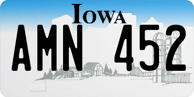 IA license plate AMN452