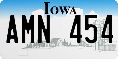 IA license plate AMN454