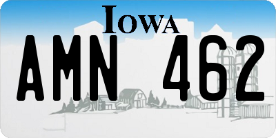 IA license plate AMN462
