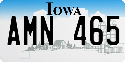 IA license plate AMN465