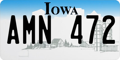 IA license plate AMN472