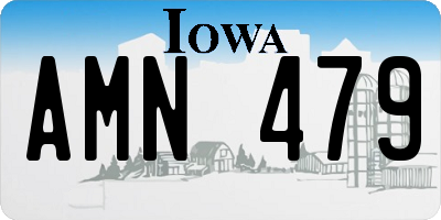 IA license plate AMN479