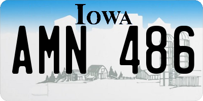 IA license plate AMN486