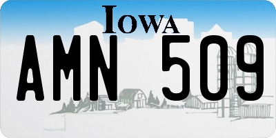 IA license plate AMN509