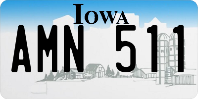 IA license plate AMN511