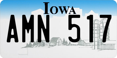 IA license plate AMN517