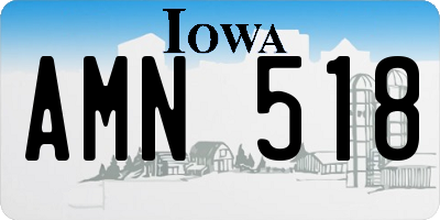 IA license plate AMN518