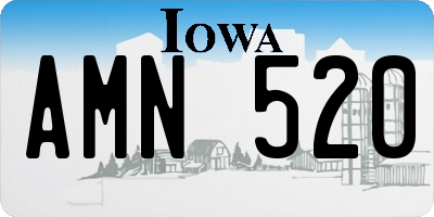 IA license plate AMN520