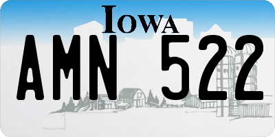 IA license plate AMN522