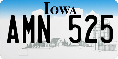 IA license plate AMN525