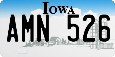 IA license plate AMN526