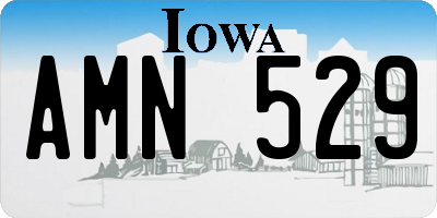 IA license plate AMN529