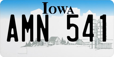 IA license plate AMN541