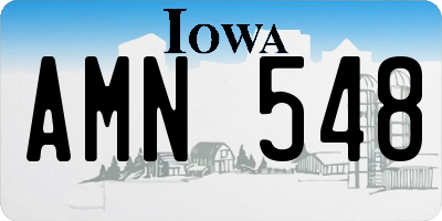 IA license plate AMN548