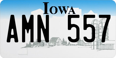 IA license plate AMN557