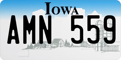IA license plate AMN559