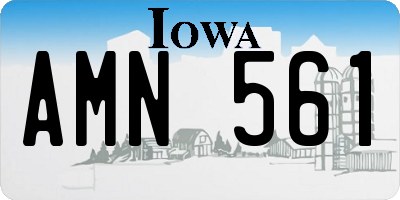IA license plate AMN561