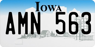IA license plate AMN563